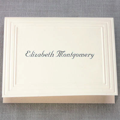 Embassy Premier Folded Note Cards - Raised Ink
